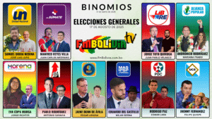 10 binomios presidenciables (FmBolivia)